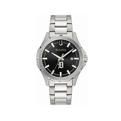 Men's Bulova Detroit Tigers Stainless Steel Classic Sport Watch