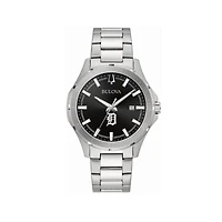 Men's Bulova Detroit Tigers Stainless Steel Classic Sport Watch