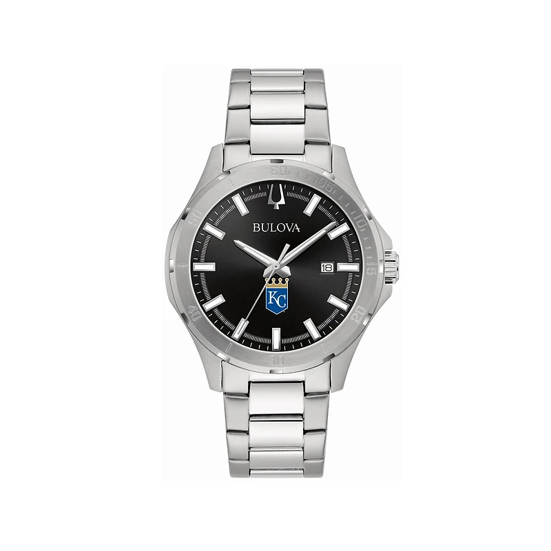 Men's Bulova Kansas City Royals Stainless Steel Classic Sport Watch
