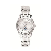 Women's Bulova Silver New York Mets Stainless Steel Watch