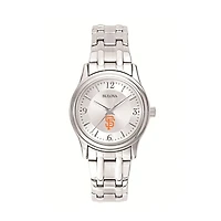 Women's Bulova Silver San Francisco Giants Stainless Steel Watch