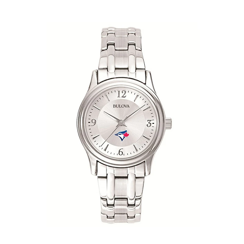Women's Bulova Silver Toronto Blue Jays Stainless Steel Watch