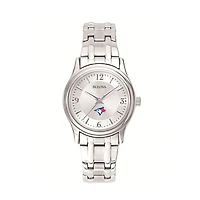 Women's Bulova Silver Toronto Blue Jays Stainless Steel Watch