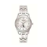Women's Bulova Silver Chicago White Sox Stainless Steel Watch