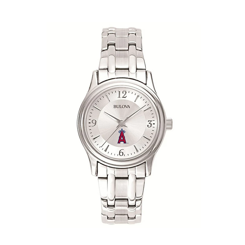 Women's Bulova Silver Los Angeles Angels Stainless Steel Watch