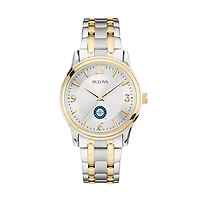 Men's Bulova Silver/Gold Seattle Mariners Two-Tone Watch