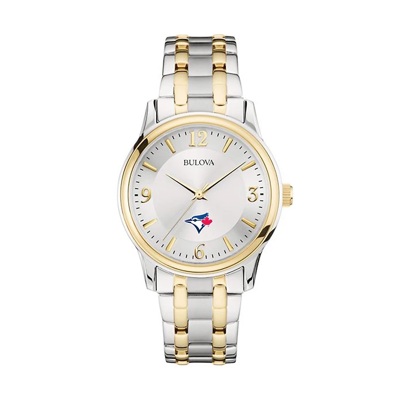 Men's Bulova Silver/Gold Toronto Blue Jays Two-Tone Watch