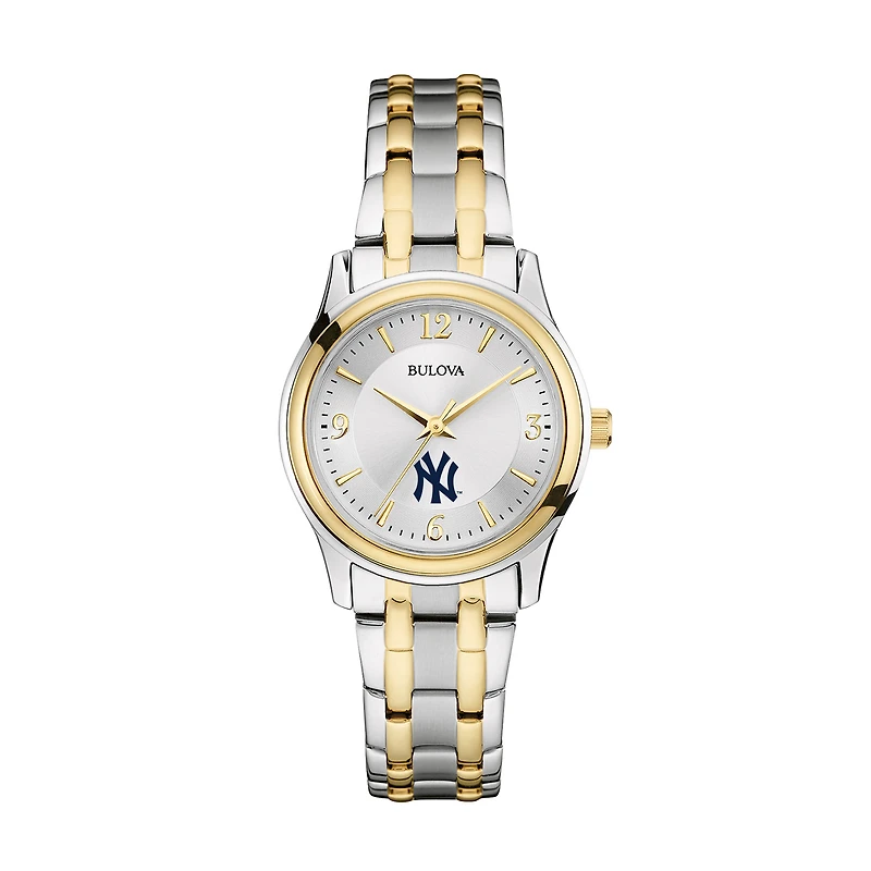 Women's Bulova Silver/Gold New York Yankees Two-Tone Watch