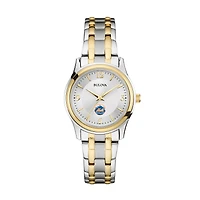 Women's Bulova Silver/Gold New York Mets Two-Tone Watch