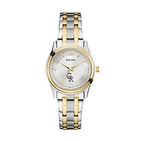 Women's Bulova Silver/Gold Colorado Rockies Two-Tone Watch