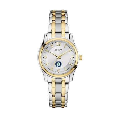 Women's Bulova Silver/Gold Seattle Mariners Two-Tone Watch