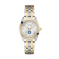 Women's Bulova Silver/Gold Seattle Mariners Two-Tone Watch