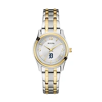 Women's Bulova Silver/Gold Detroit Tigers Two-Tone Watch