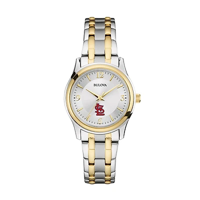 Women's Bulova Silver/Gold St. Louis Cardinals Two-Tone Watch