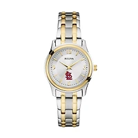 Women's Bulova Silver/Gold St. Louis Cardinals Two-Tone Watch
