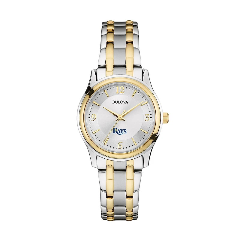 Women's Bulova Silver/Gold Tampa Bay Rays Two-Tone Watch