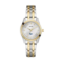 Women's Bulova Silver/Gold Tampa Bay Rays Two-Tone Watch
