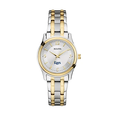Women's Bulova Silver/Gold Tampa Bay Rays Two-Tone Watch