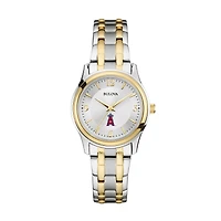 Women's Bulova Silver/Gold Los Angeles Angels Two-Tone Watch