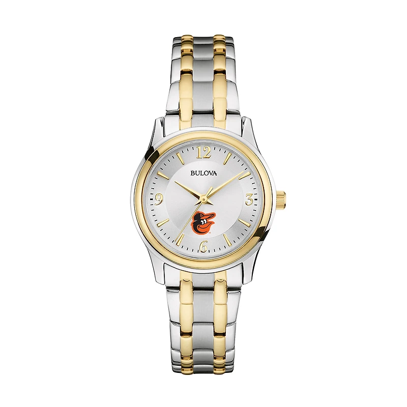 Women's Bulova Silver/Gold Baltimore Orioles Two-Tone Watch