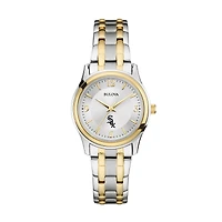 Women's Bulova Silver/Gold Chicago White Sox Two-Tone Watch