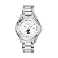 Men's Bulova Silver Philadelphia Phillies Stainless Steel Classic Sport Watch