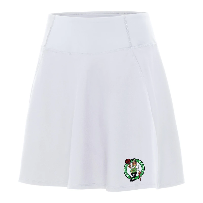 Women's Antigua White Boston Celtics Chip Skort