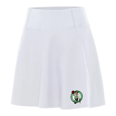 Women's Antigua White Boston Celtics Chip Skort