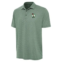 Men's Antigua  Hunter Green Boston Celtics Scheme Polo