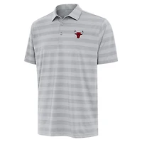 Men's Antigua Gray Chicago Bulls Tunnel Polo