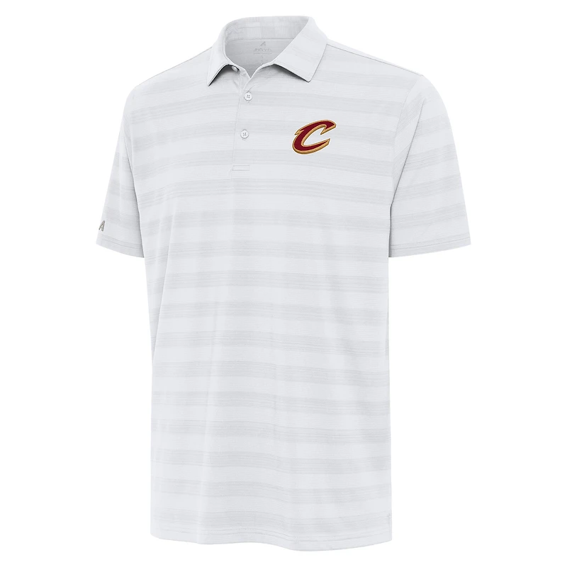 Men's Antigua White Cleveland Cavaliers Tunnel Polo
