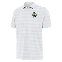 Men's Antigua White Boston Celtics Tunnel Polo