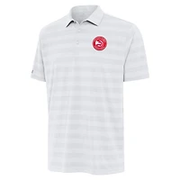 Men's Antigua White Atlanta Hawks Tunnel Polo