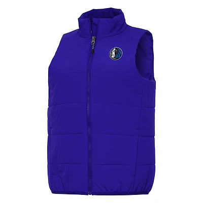 Women's Antigua Blue Dallas Mavericks Experience Full-Zip Vest