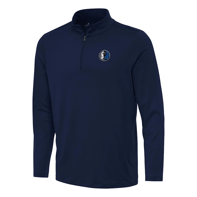Men's Antigua Navy Dallas Mavericks Reprocess Quarter-Zip Top