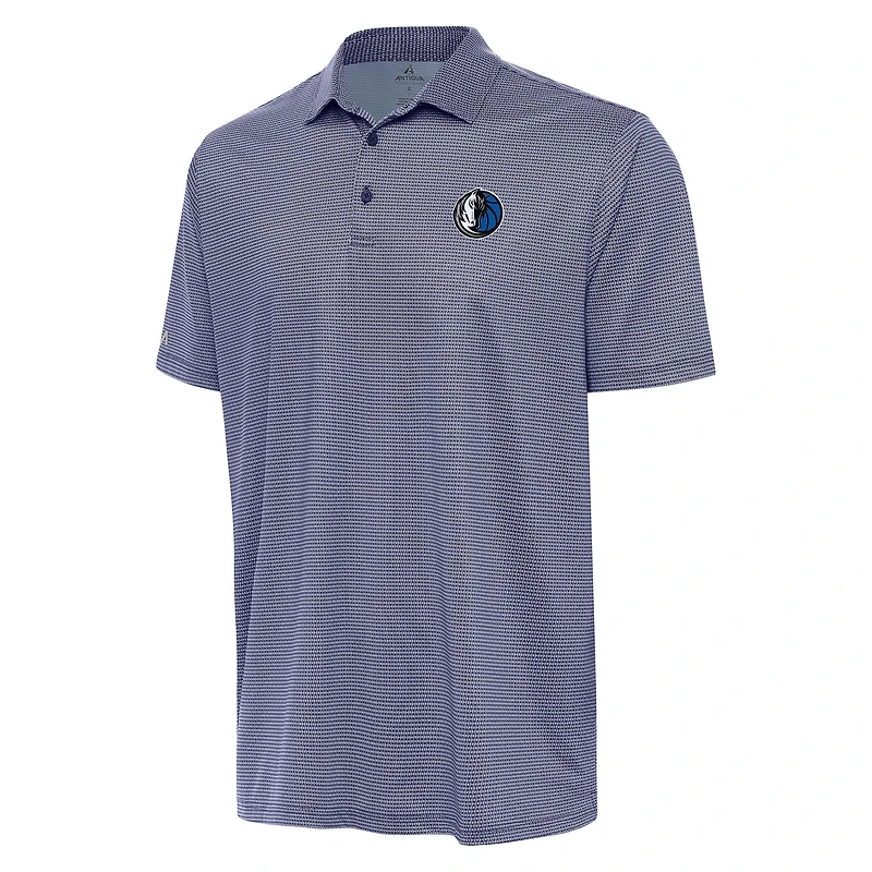 Men's Antigua Navy/White Dallas Mavericks Rings Polo