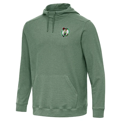 Men's Antigua Hunter Green Boston Celtics Cloud Pullover Hoodie