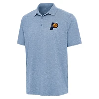 Men's Antigua Heather Aqua Indiana Pacers Par 3 Polo