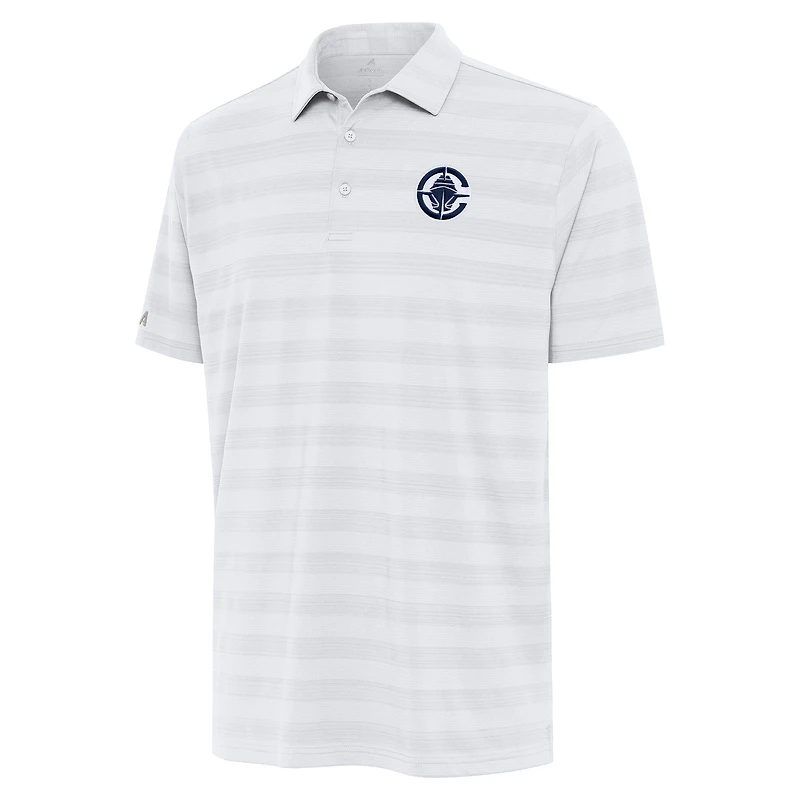 Men's Antigua White LA Clippers Tunnel Polo
