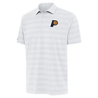 Men's Antigua White Indiana Pacers Tunnel Polo