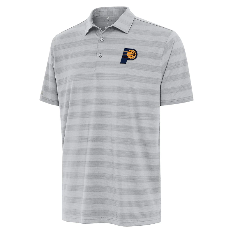 Men's Antigua Gray Indiana Pacers Tunnel Polo