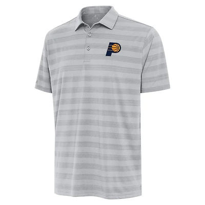 Men's Antigua Gray Indiana Pacers Tunnel Polo