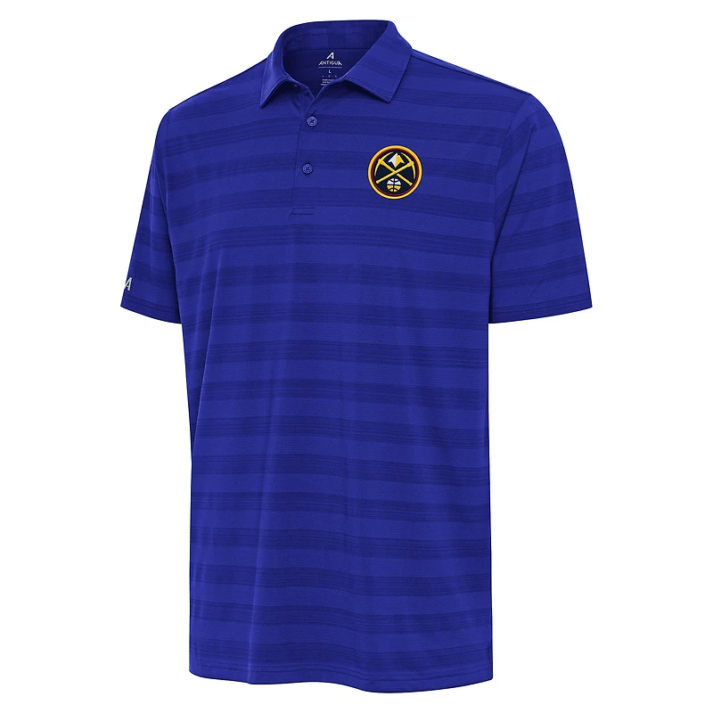 Men's Antigua Royal Denver Nuggets Tunnel Polo