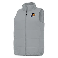 Women's Antigua Gray Indiana Pacers Experience Full-Zip Vest