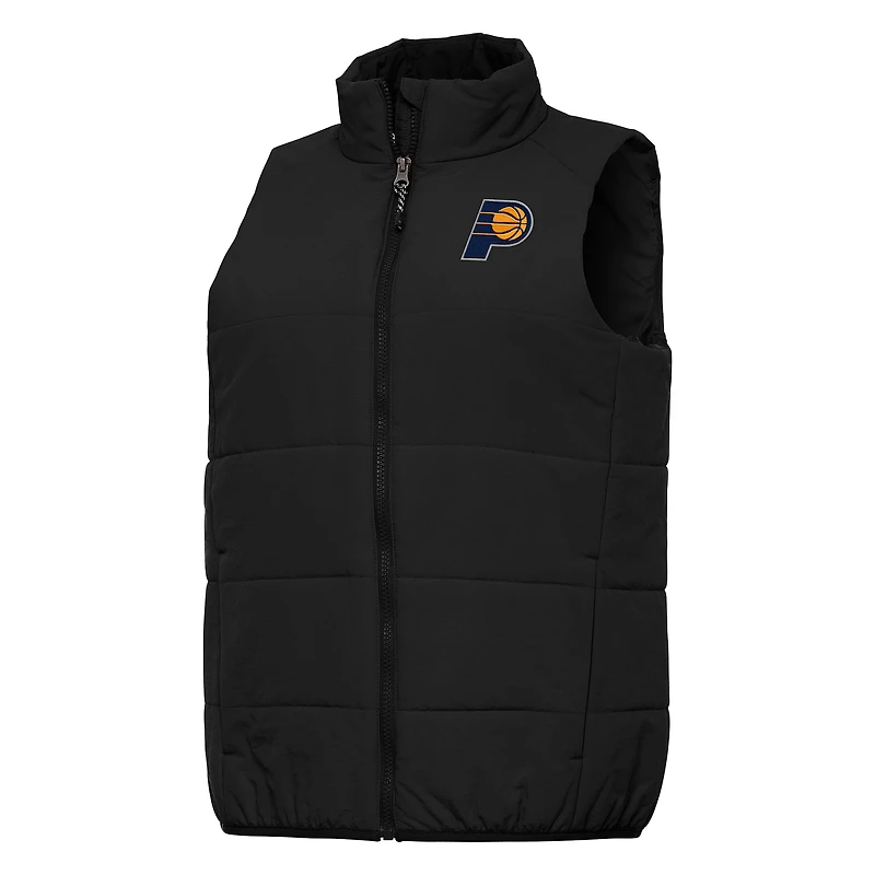 Women's Antigua Black Indiana Pacers Experience Full-Zip Vest