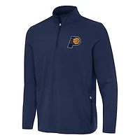 Men's Antigua  Navy Indiana Pacers Perilous Quarter-Zip Sweatshirt