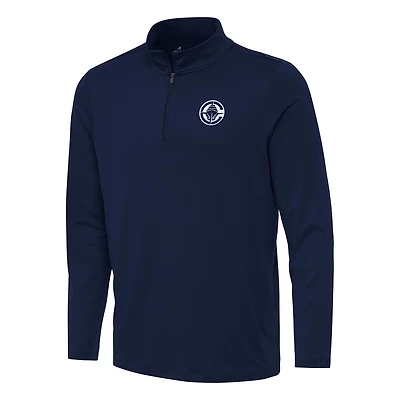 Men's Antigua Navy LA Clippers Reprocess Quarter-Zip Top