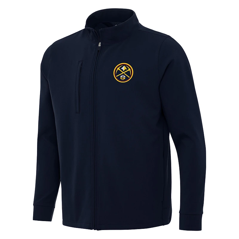 Men's Antigua Navy Denver Nuggets Regard Full-Zip Jacket