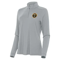 Women's Antigua Denver Nuggets Intent Quarter-Zip Top