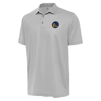 Men's Antigua Gray/White Golden State Warriors Rings Polo
